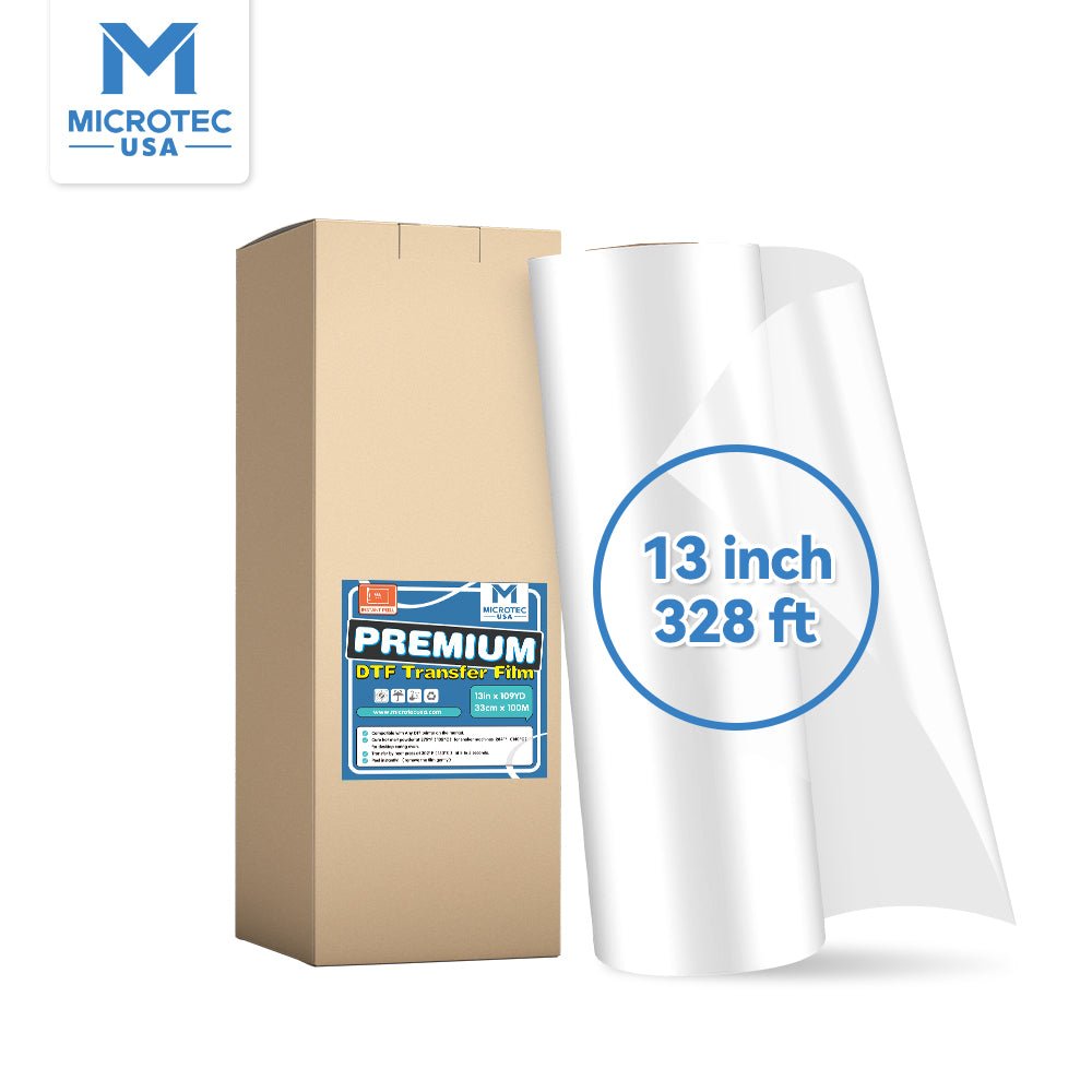 13in x 328ft DTF Transfer Film Roll - Instant Peel - 3s Fast Press - MicroTec USA - MICROTEC USA - 50032003