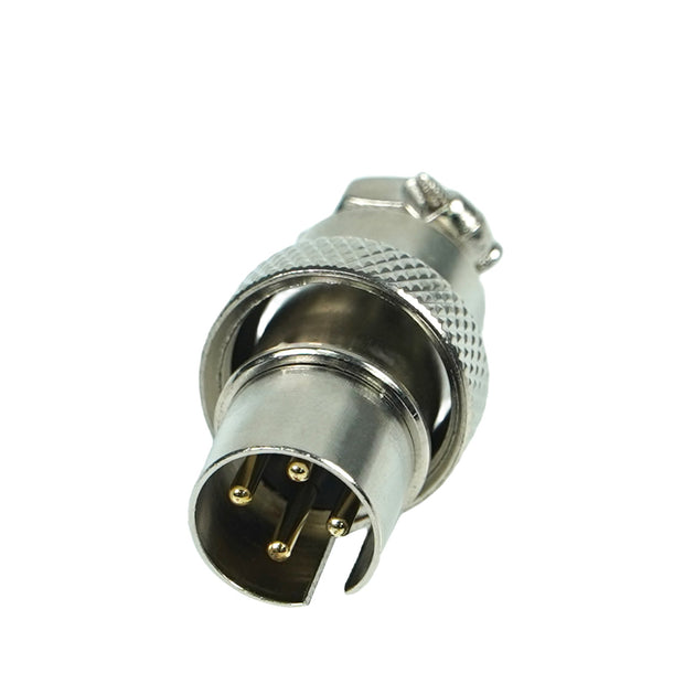 4-Core Reverse Aviation Plug, 0.63 " - MicroTec USA - MICROTEC USA - 10160004