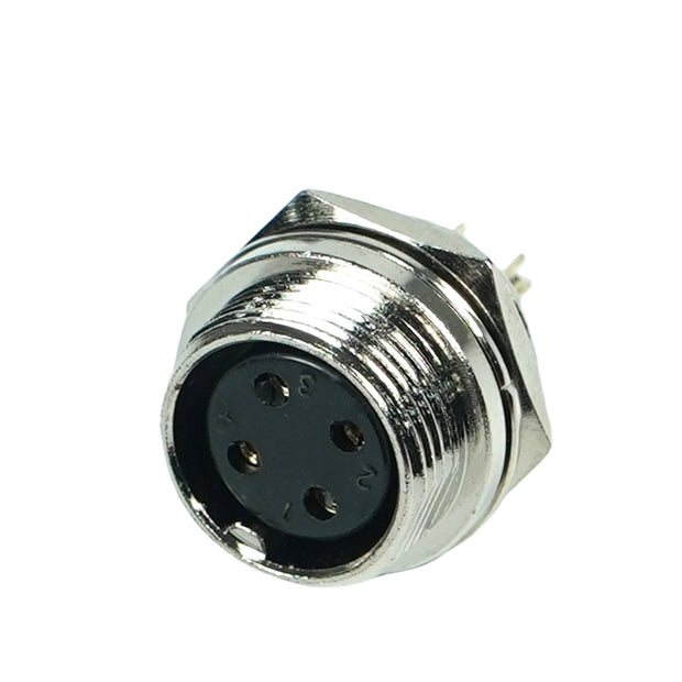 4-Core Reverse Aviation Socket, 0.63" - MicroTec USA - MICROTEC USA - 10170004