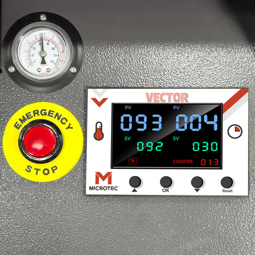 VECTOR 16” x 20” Dual Station Pneumatic Heat Press with Integrated Stand & Laser Alignment