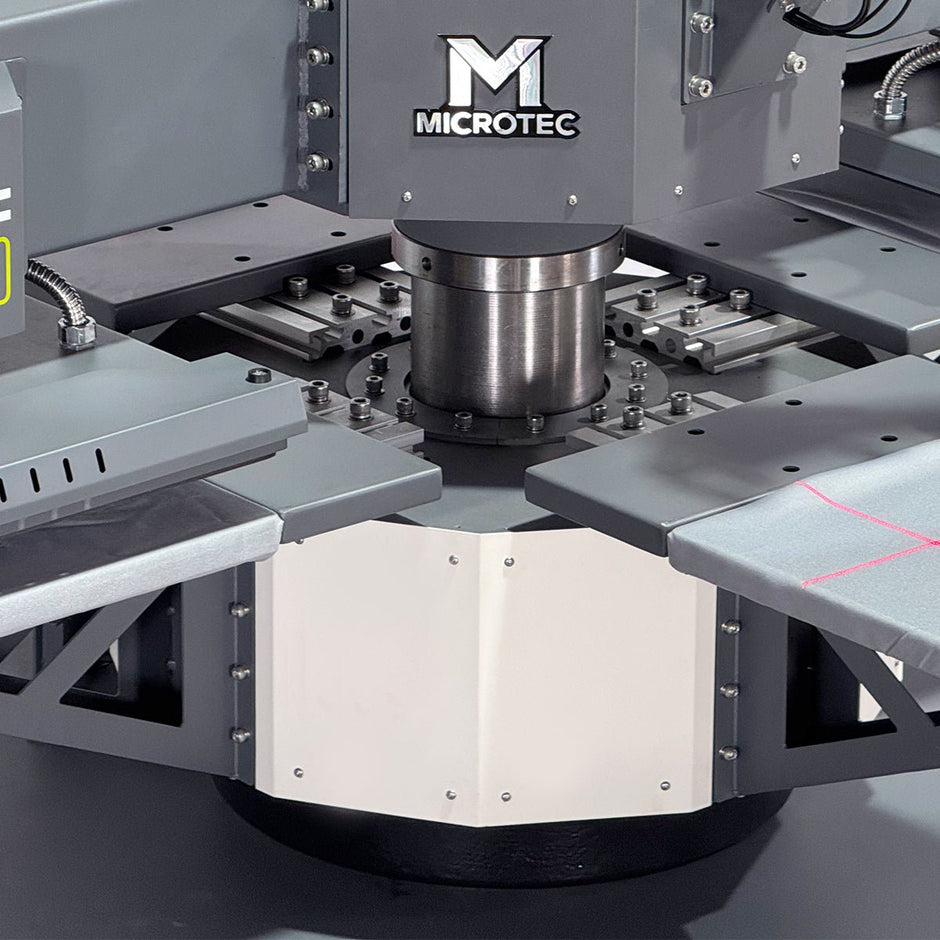APEX X4 - 2 Heat Plate 4 Station 16” x 20” Fully Automatic Rotary Heat Press - MicroTec USA - MICROTEC USA - X4