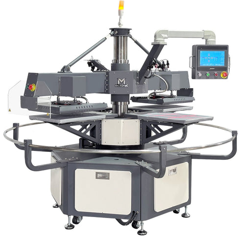 APEX X4 - 2 Heat Plate 4 Station 16” x 20” Fully Automatic Rotary Heat Press - MicroTec USA - MICROTEC USA - X4