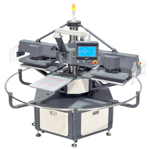 APEX X4 - 2 Heat Plate 4 Station 16” x 20” Fully Automatic Rotary Heat Press - MicroTec USA - MICROTEC USA - X4