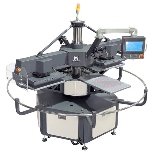 APEX X4 - 2 Heat Plate 4 Station 16” x 20” Fully Automatic Rotary Heat Press - MicroTec USA - MICROTEC USA - X4