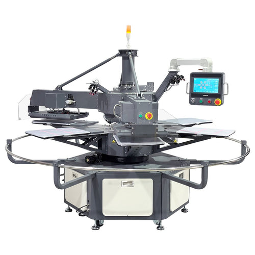 APEX X6 - 3 Heat Plate 6 Station 16” x 20” Fully Automatic Rotary Heat Press - MicroTec USA - MICROTEC USA - X6