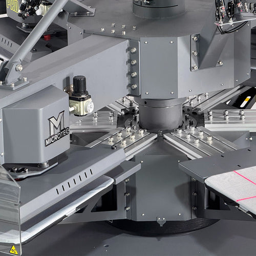 APEX X6 - 3 Heat Plate 6 Station 16” x 20” Fully Automatic Rotary Heat Press - MicroTec USA - MICROTEC USA - X6