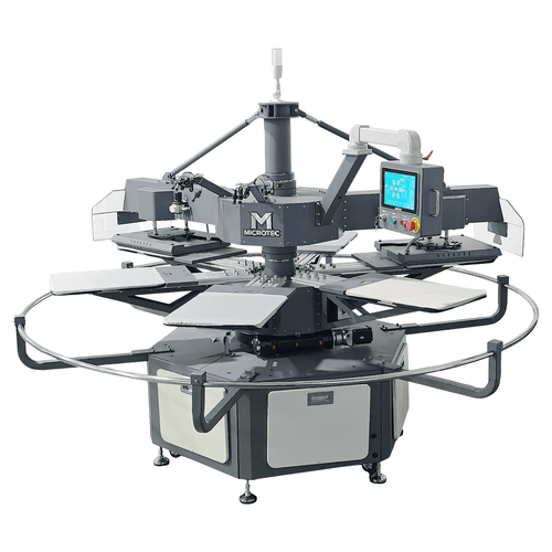 APEX X6 - 6 Station 16” x 20” Fully Automatic Rotary Heat Press - No Preheat - MicroTec USA - MICROTEC USA - X6-Standard