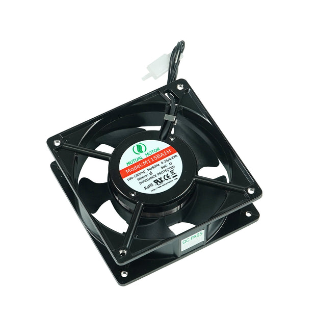 Fan, 110V, DP200A, 4.72" ×4.72" with Cover, Matching Plug Terminals - MicroTec USA - MICROTEC USA - 10070004
