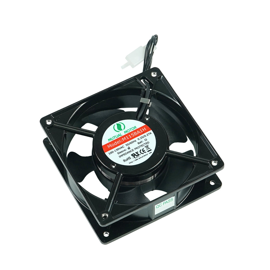 Fan, 110V, DP200A, 4.72" ×4.72" with Cover, Matching Plug Terminals - MicroTec USA - MICROTEC USA - 10070004