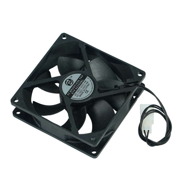 Fan, 3.54 × 3.54, AC 100-240V, 4W, with Cover, Matching Plug Terminals - MicroTec USA - MICROTEC USA - 10070013