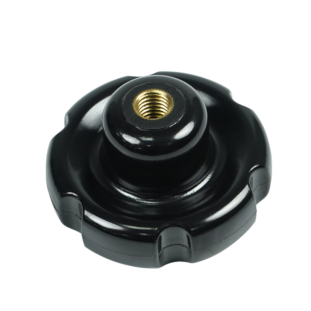 Handle, Bakelite Copper Nut Corrugated Handle, M12 - MicroTec USA - MICROTEC USA - 20280023