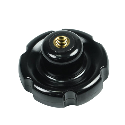Handle, Bakelite Copper Nut Corrugated Handle, M12 - MicroTec USA - MICROTEC USA - 20280023