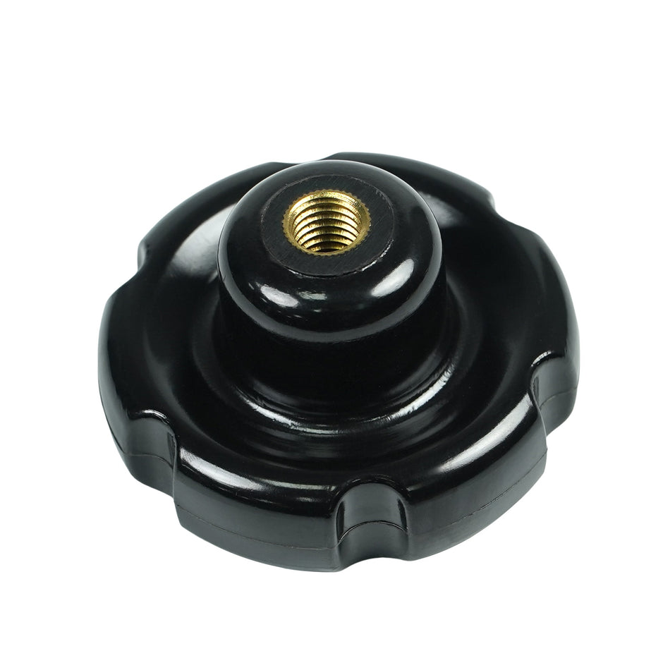 Handle, Bakelite Copper Nut Corrugated Handle, M12 - MicroTec USA - MICROTEC USA - 20280023