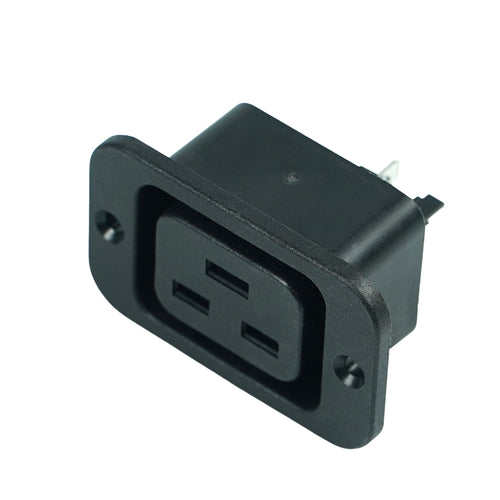 IEC 60320 C19 Socket, R-306-B00, C19-16A - MicroTec USA - MICROTEC USA - 10170008