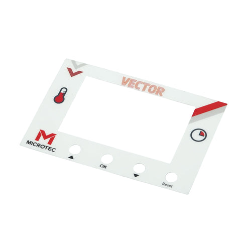 Label GY-06N, Nameplate, Red & Black Gradient Font, PC Material, Refer to Drawing - MicroTec USA - MICROTEC USA - 70071373