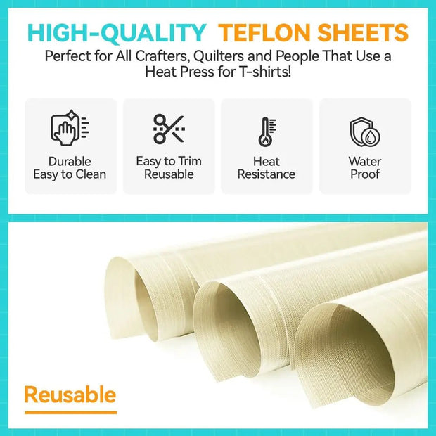 Non - Stick Teflon Sheets (3 Pcs Per box) - MicroTec USA - MICROTEC USA - 