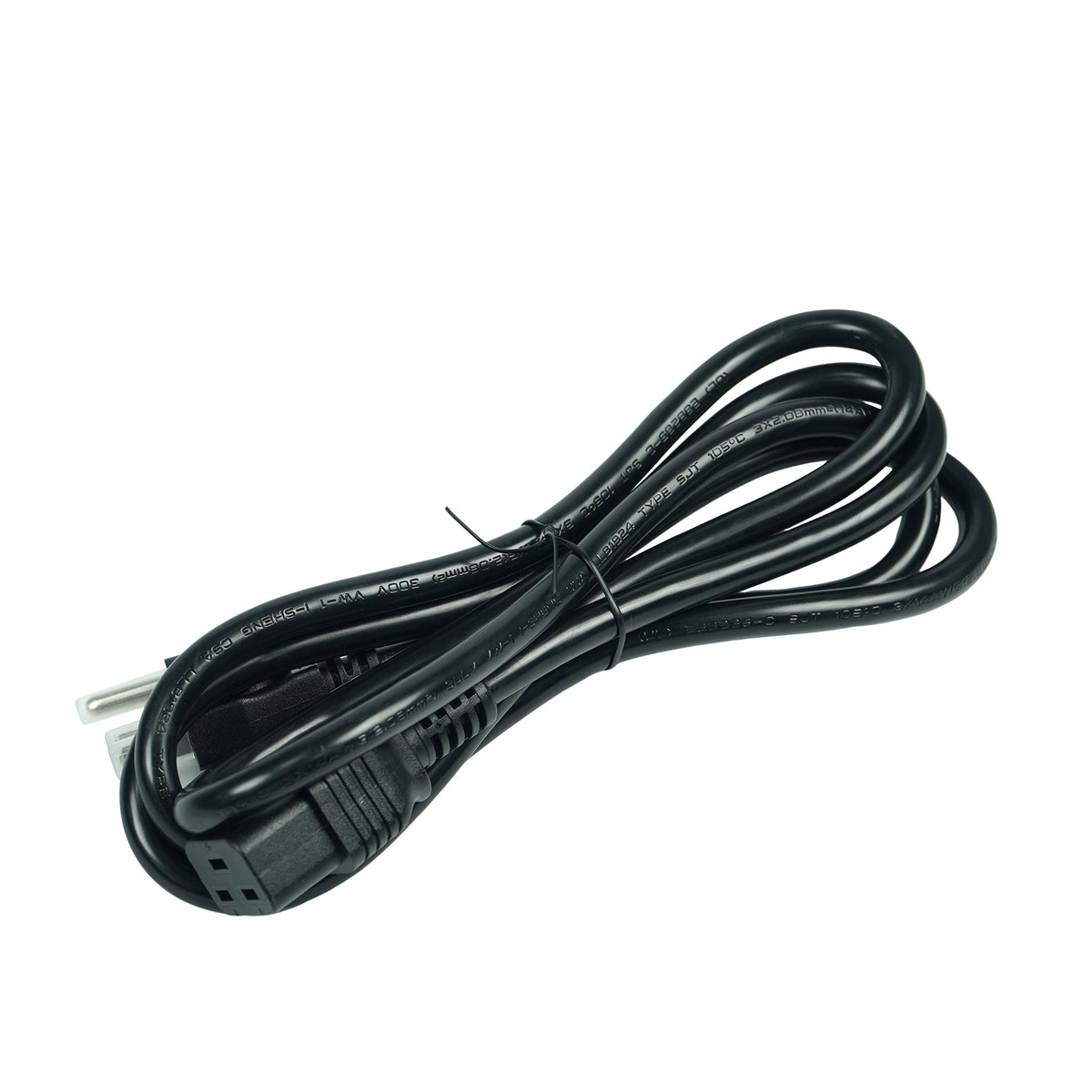 Power Cable, American-Style Plug, with C19 IEC 60320 Connector, 3×14AWG - MicroTec USA - MICROTEC USA - 10210019