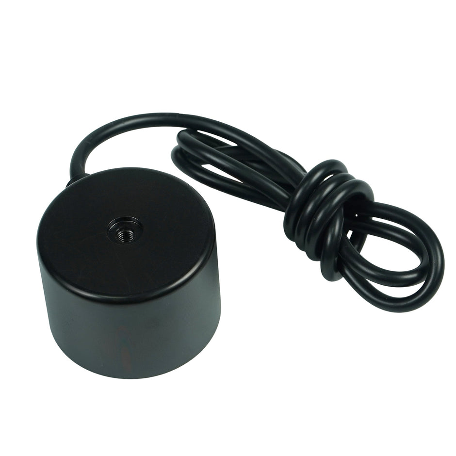 Solenoid, DC 12V, Black, Cable Length 39.37", Suction Force 132.28 Lbs - MicroTec USA - MICROTEC USA - 10240001