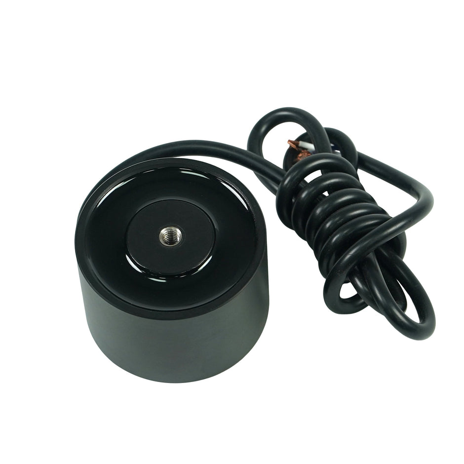 Solenoid, DC 12V, Black, Diameter 2.32"×Height 1.65 ", Full Copper Wire, Cable Length 39.37" - MicroTec USA - MICROTEC USA - 10240005