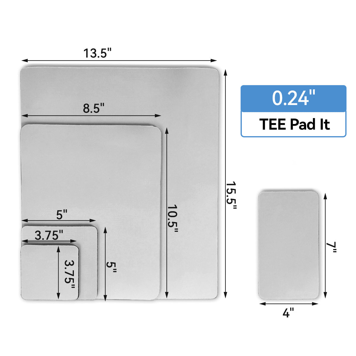 Sublimation Mouse Pad / Tee Pad Bundle - MicroTec USA - MICROTEC USA - 