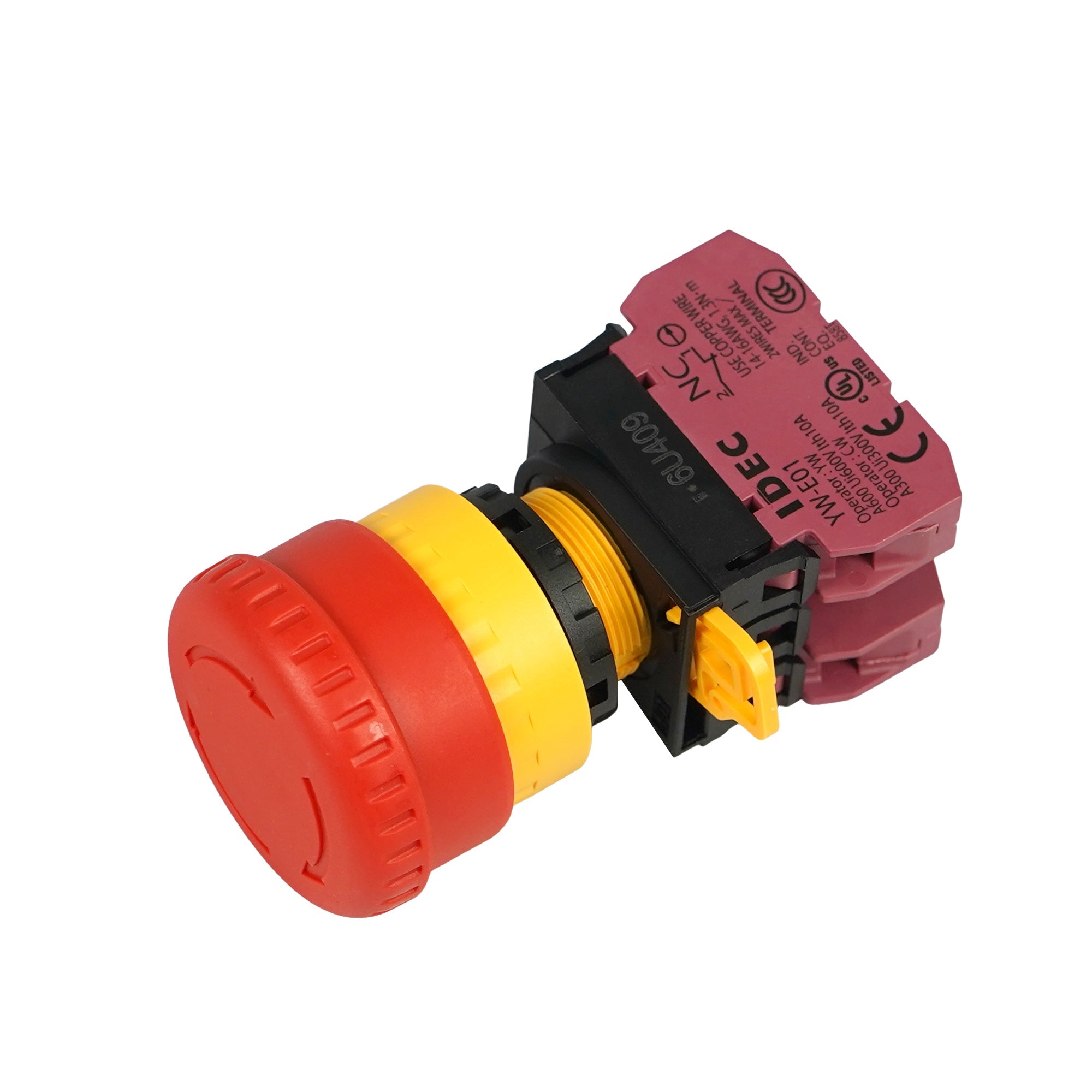 Switch, Emergency Stop Button, 2 Pairs Normally Closed, YW1B-V4E02R - MicroTec USA - MICROTEC USA - 10020206