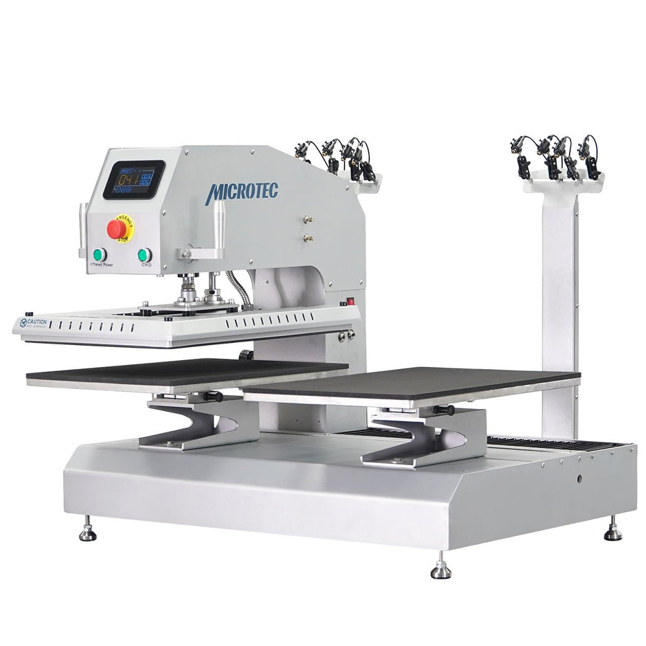 TITAN 16” x 20” Auto / Semi-Auto Dual Station Pneumatic Heat Press with Laser Alignment - MicroTec USA - T1620-APL-Combo