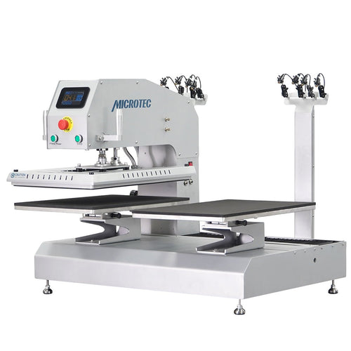 TITAN 16” x 20” Auto / Semi-Auto Dual Station Pneumatic Heat Press with Laser Alignment - MicroTec USA - T1620-APL-Combo