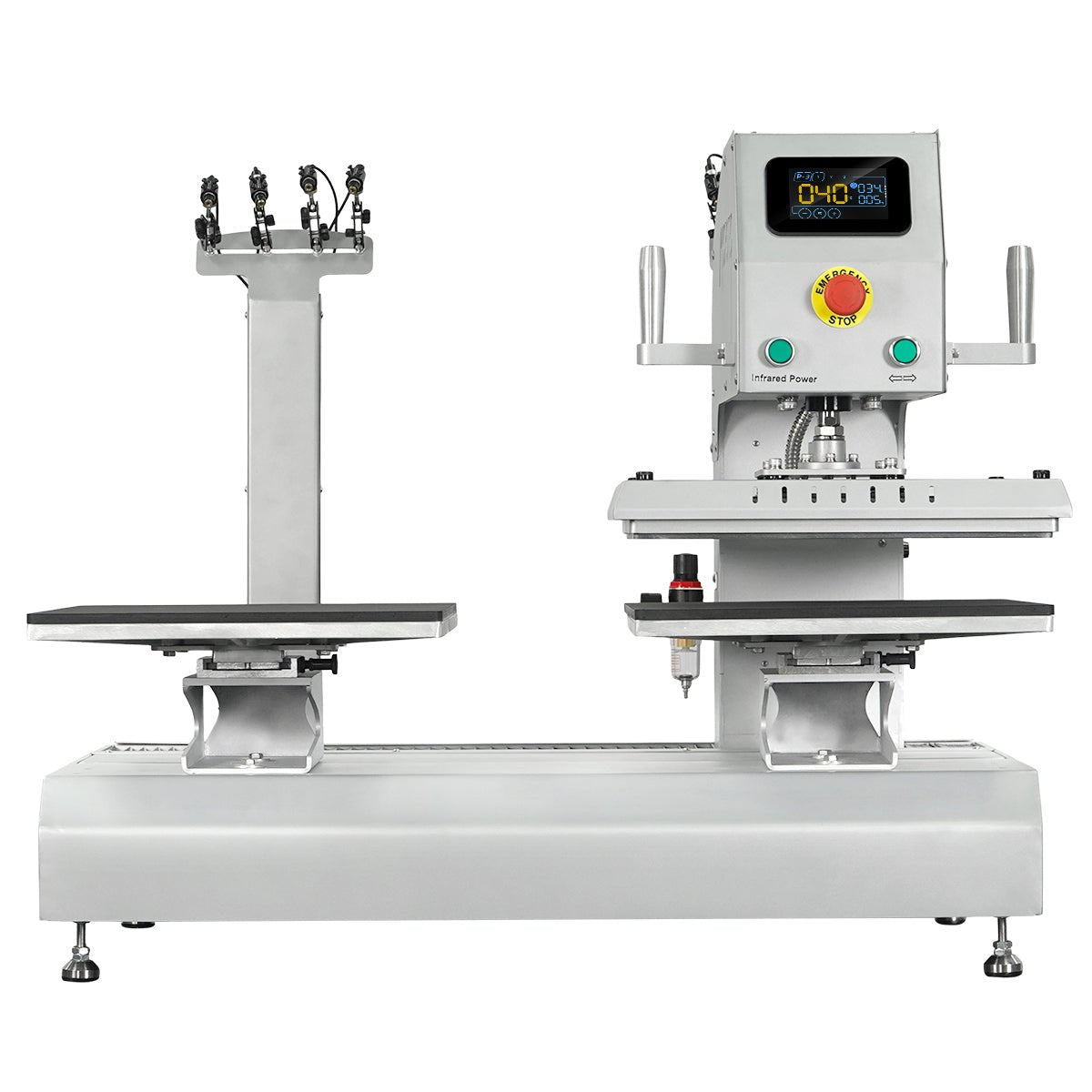 TITAN 16” x 20” Auto / Semi-Auto Dual Station Pneumatic Heat Press with Laser Alignment - MicroTec USA - T1620-APL-Combo