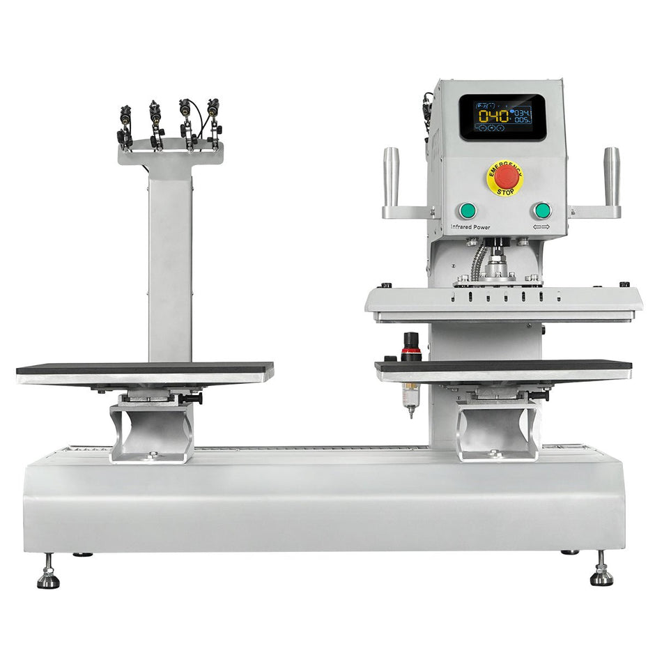TITAN 16” x 20” Auto / Semi-Auto Dual Station Pneumatic Heat Press with Laser Alignment - MicroTec USA - T1620-APL-Combo