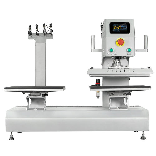 TITAN 16” x 20” Auto / Semi-Auto Dual Station Pneumatic Heat Press with Laser Alignment - MicroTec USA - T1620-APL-Combo
