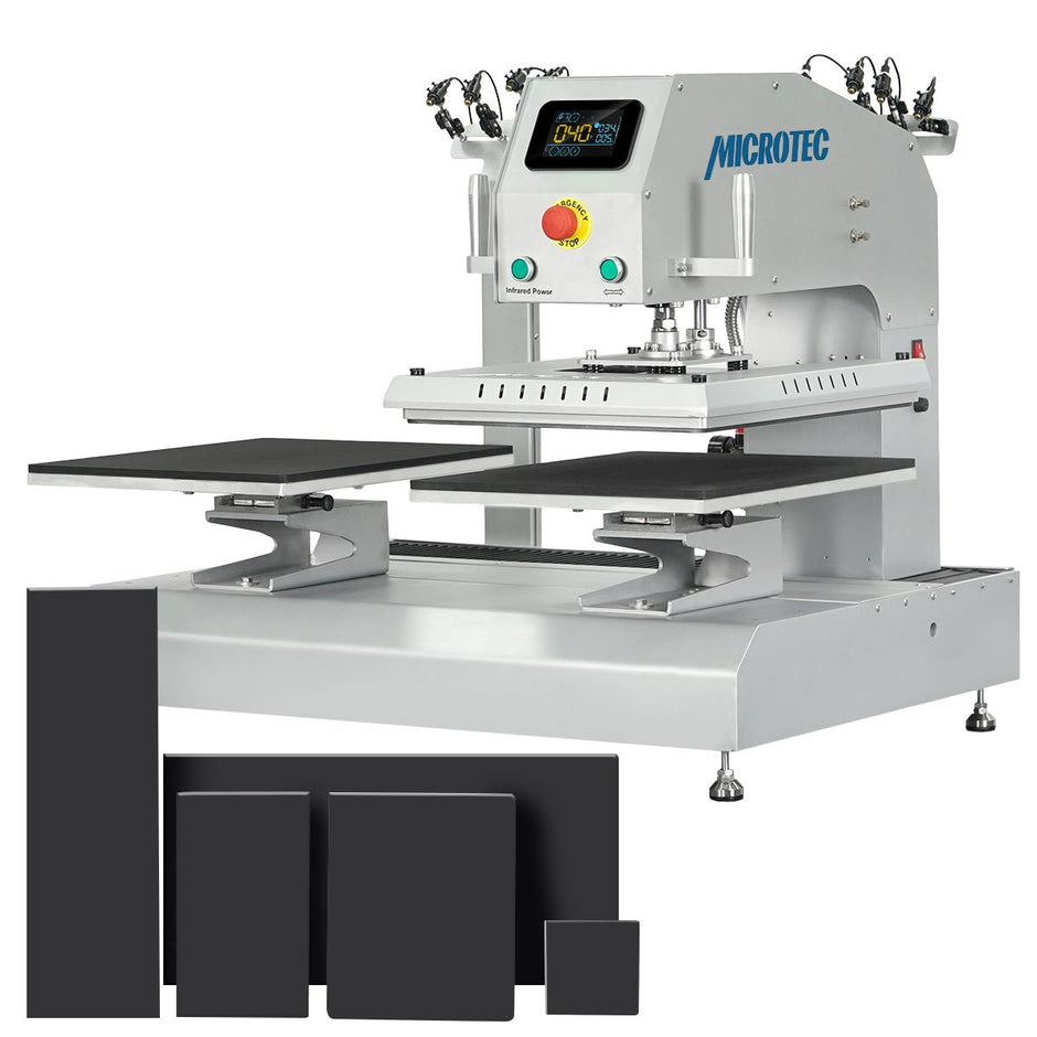 TITAN 16” x 20” Auto / Semi-Auto Dual Station Pneumatic Heat Press with Laser Alignment - MicroTec USA - T1620-APL-Combo