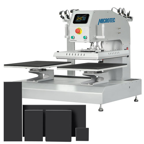 TITAN 16” x 20” Auto / Semi-Auto Dual Station Pneumatic Heat Press with Laser Alignment - MicroTec USA - T1620-APL-Combo