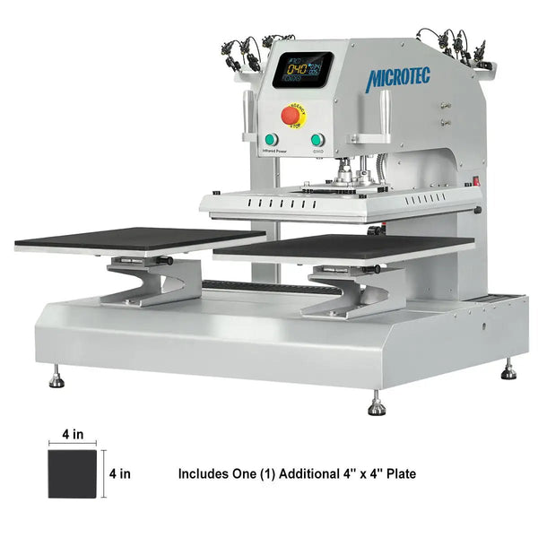 TITAN 16” x 20” Auto / Semi - Auto Dual Station Pneumatic Heat Press with Laser Alignment - MicroTec USA - MICROTEC USA - T1620-APL-Combo-1