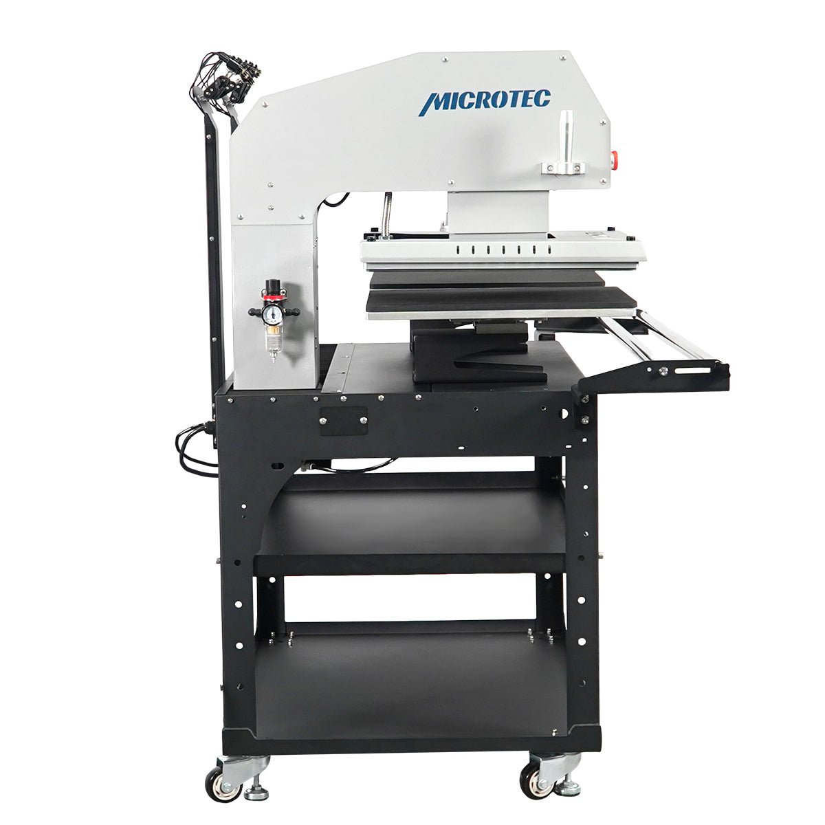 TITAN 16” x 20” Semi-Auto Dual Station Pneumatic Heat Press with Laser Alignment With Stand - MicroTec USA - MICROTEC USA - T1620-APL2-D