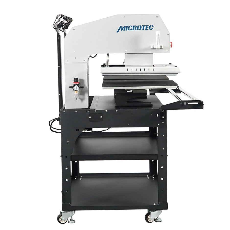 TITAN 16” x 20” Semi-Auto Dual Station Pneumatic Heat Press with Laser Alignment With Stand - MicroTec USA - MICROTEC USA - T1620-APL2-D