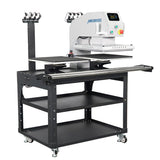 TITAN 16” x 20” Semi-Auto Dual Station Pneumatic Heat Press with Laser Alignment With Stand - MicroTec USA - MICROTEC USA - T1620-APL2-D