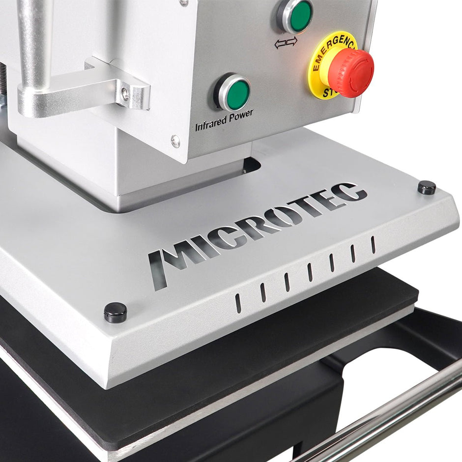 TITAN 16” x 20” Semi-Auto Dual Station Pneumatic Heat Press with Laser Alignment With Stand - MicroTec USA - MICROTEC USA - T1620-APL2-D