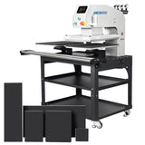 TITAN 16” x 20” Semi-Auto Dual Station Pneumatic Heat Press with Laser Alignment With Stand - MicroTec USA - MICROTEC USA - T1620-APL2-D
