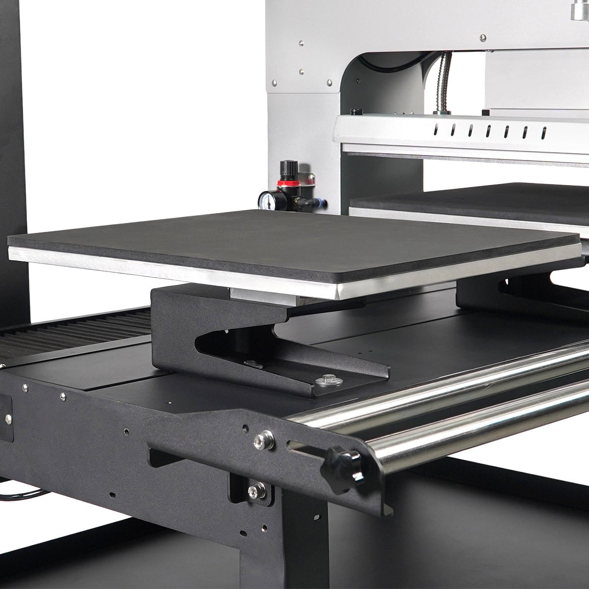 TITAN 16” x 20” Semi-Auto Dual Station Pneumatic Heat Press with Laser Alignment With Stand - MicroTec USA - MICROTEC USA - T1620-APL2-D