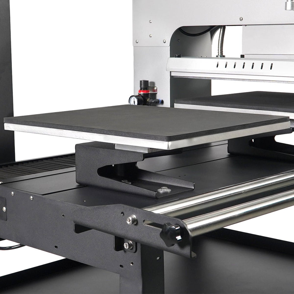 TITAN 16” x 20” Semi-Auto Dual Station Pneumatic Heat Press with Laser Alignment With Stand - MicroTec USA - MICROTEC USA - T1620-APL2-D