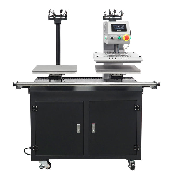 Titan 16" x 24" Auto / Semi-Auto Dual Station Electric Heat Press With Stand - MicroTec USA - MICROTEC USA - T1624-AEL2-D