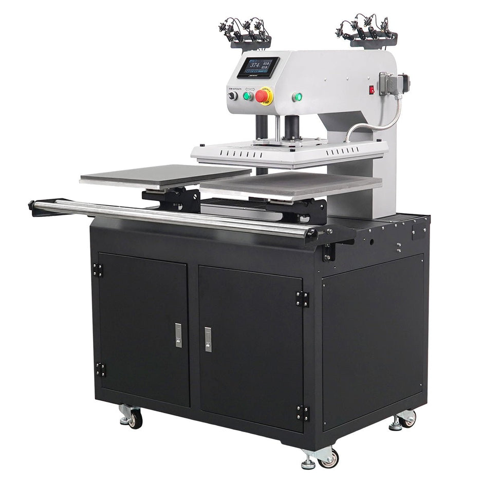 Titan 16" x 24" Auto / Semi-Auto Dual Station Electric Heat Press With Stand - MicroTec USA - MICROTEC USA - T1624-AEL2-D
