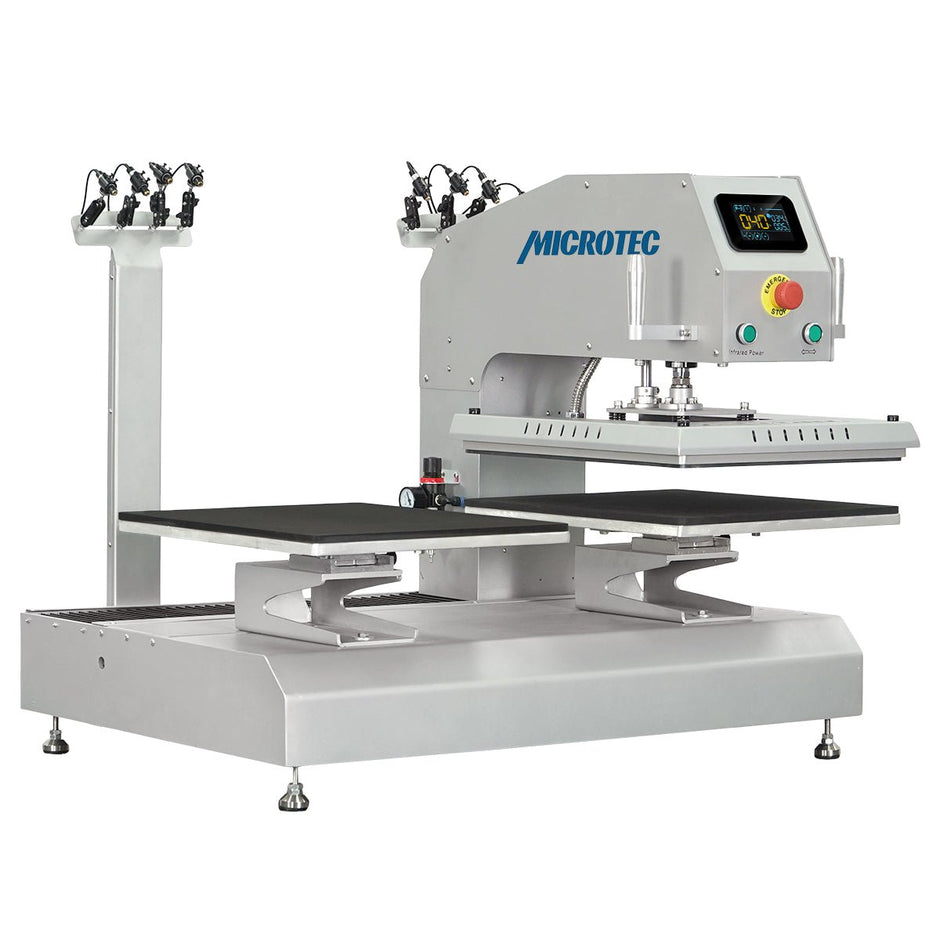 TITAN 16” x 24” Auto / Semi - Auto Dual Station Pneumatic Heat Press with Laser Alignment - MicroTec USA - MICROTEC USA - T1624-APL-Combo