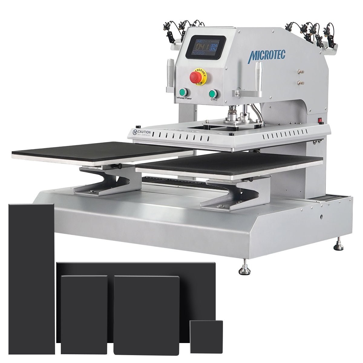 TITAN 16” x 24” Auto / Semi - Auto Dual Station Pneumatic Heat Press with Laser Alignment - MicroTec USA - MICROTEC USA - T1624-APL-Combo