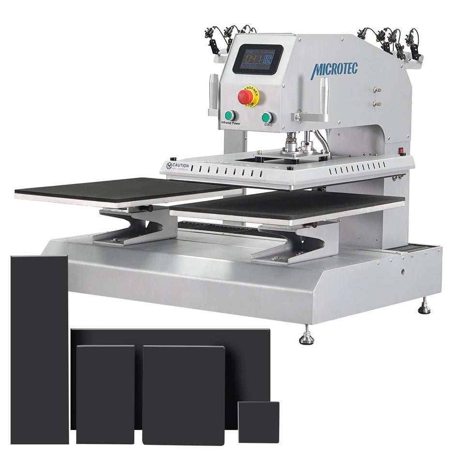 TITAN 16” x 24” Auto / Semi - Auto Dual Station Pneumatic Heat Press with Laser Alignment - MicroTec USA - MICROTEC USA - T1624-APL-Combo
