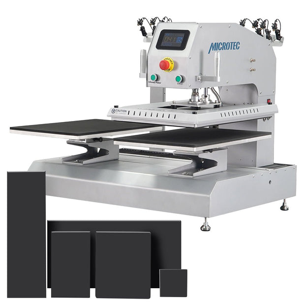 TITAN 16” x 24” Auto / Semi - Auto Dual Station Pneumatic Heat Press with Laser Alignment - MicroTec USA - MICROTEC USA - T1624-APL-Combo