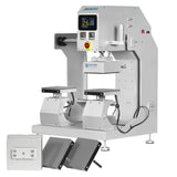 TITAN Double Station Dual Heat Pneumatic Cap & Label Combo Heat Press - MicroTec USA - MICROTEC USA - TCAP-AP2-Combo