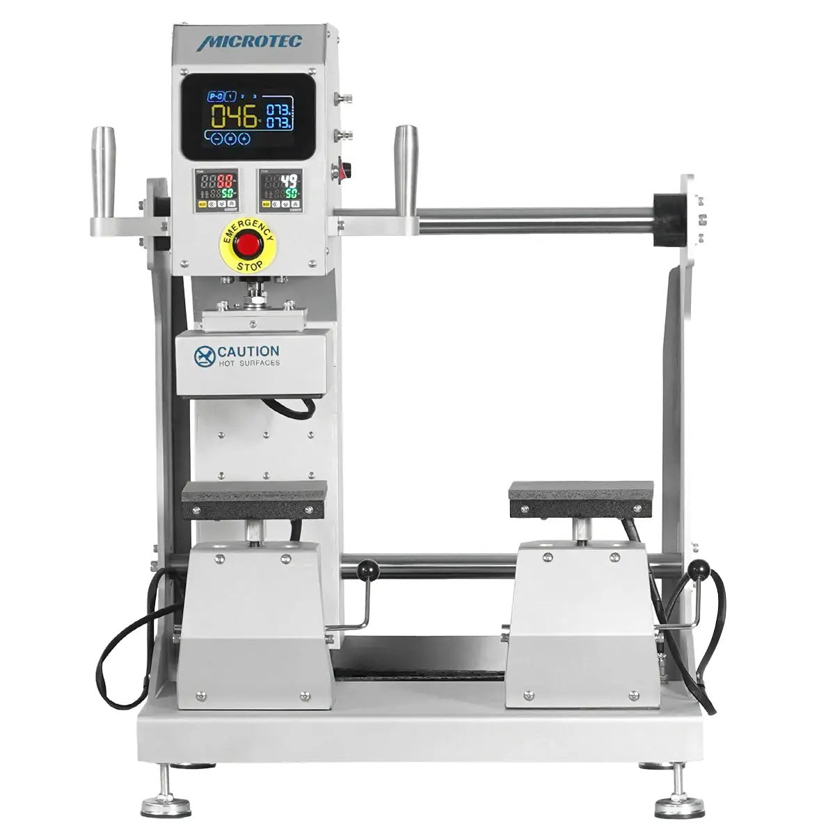 TITAN Double Station Dual Heat Pneumatic Dual Heat Cap & Label Combo Heat Press - MicroTec USA - MICROTEC USA - TCAP-PL2-Combo