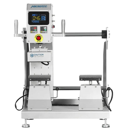 TITAN Double Station Dual Heat Pneumatic Dual Heat Cap & Label Combo Heat Press - MicroTec USA - MICROTEC USA - TCAP-PL2-Combo