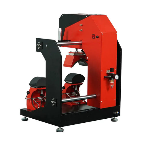 TITAN Double Station Dual Heat Pneumatic Dual Heat Cap & Label Combo Heat Press - MicroTec USA - MICROTEC USA - TCAP-PL2-Combo